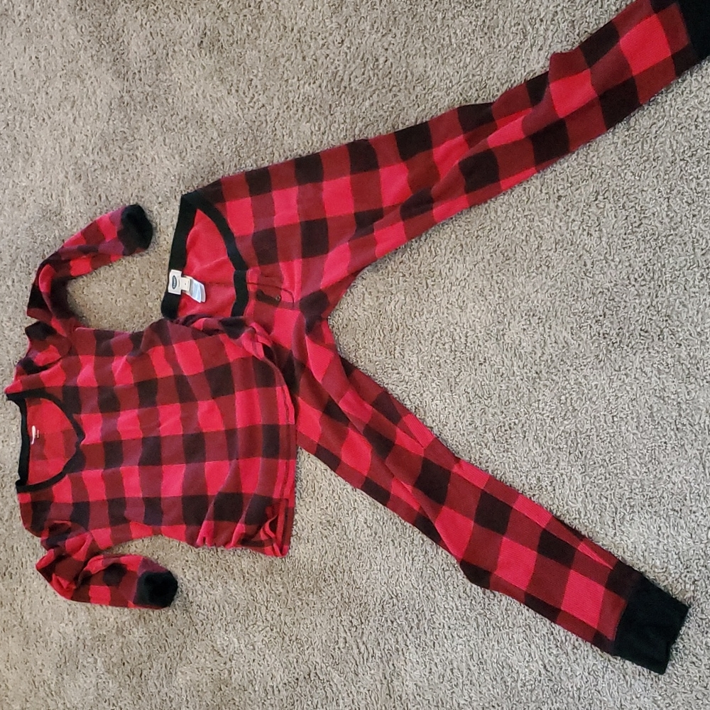 Buffalo plaid maternity pajamas thermal
